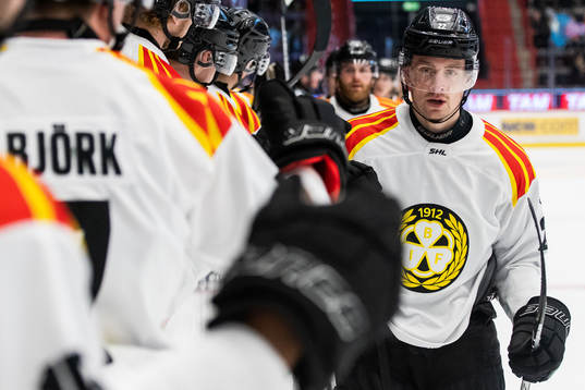 Brynäs Adam Pettersson jublar