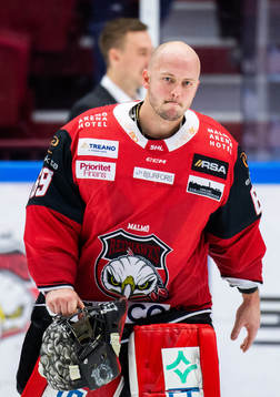 Malmö Redhawks målvakt Oscar Alsenfelt