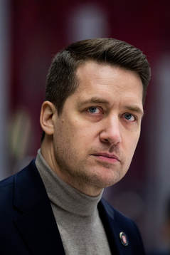 Växjös tränare Sam Hallam