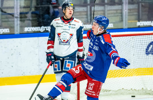 Oskarshamns Fredrik Olofsson jublar