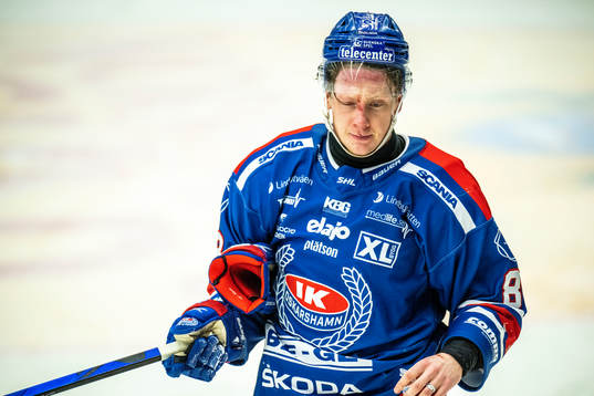 Oskarshamns Fredrik Olofsson blöder