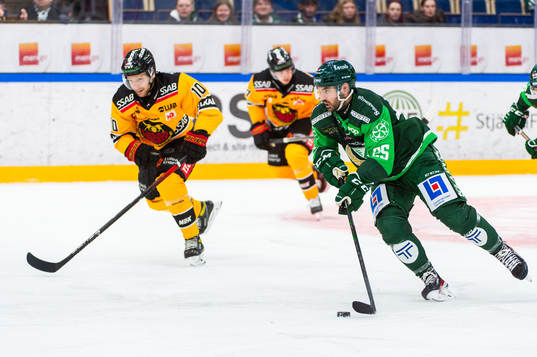 Luleås Einar Emanuelsson och Färjestads Martin Johansson