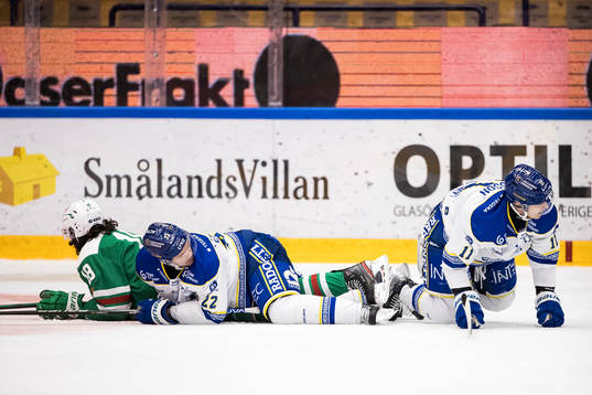 Rögles Dennis Everberg och Leksands Tobias Ekberg och