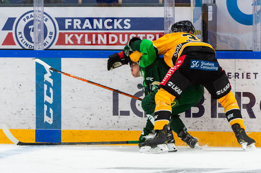 Färjestads Joakim Nygård och Luleås Oscar Engsund
