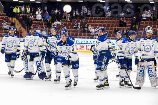 Leksands spelarna jublar