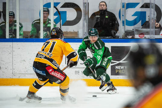 Luleås Linus Fröberg och Färjestads Marcus Nilsson