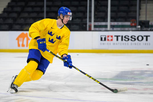 Leo Lööf of Sweden at a training session