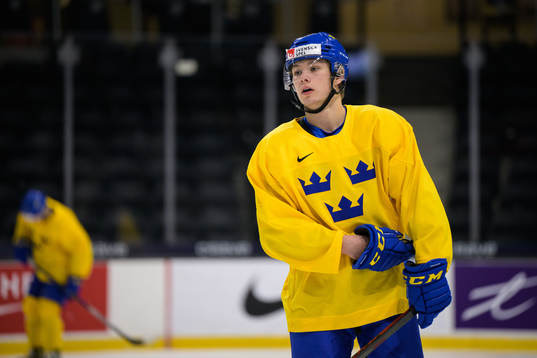 Fabian Lysell of Sweden at a training session