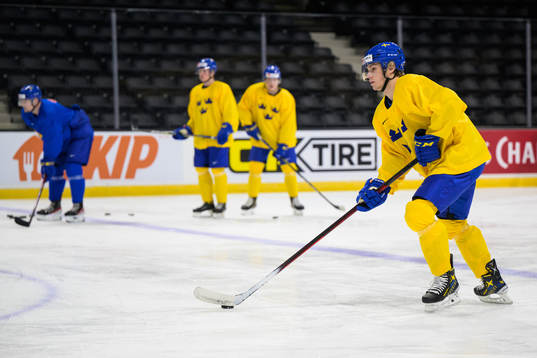 Fabian Lysell of Sweden at a training session