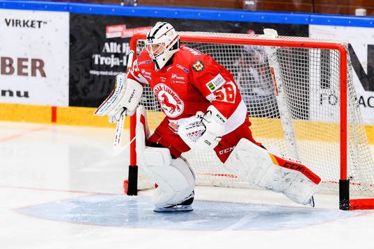 Troja/Ljungbys målvakt Anton Svensson