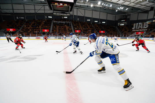 Leksands Justin Glenn Kloos och Mikael Ruohomaa