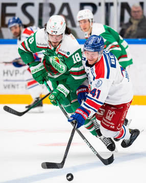 Rögles Dennis Everberg och Oskarshamns Johan Johnsson