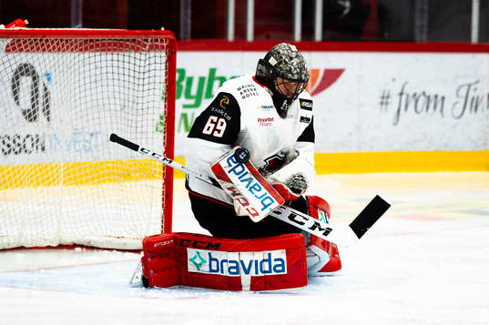 Malmö Redhawks målvakt Oscar Alsenfelt
