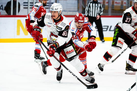 Malmö Redhawks Fredrik Händemark och Timrås Sebastian