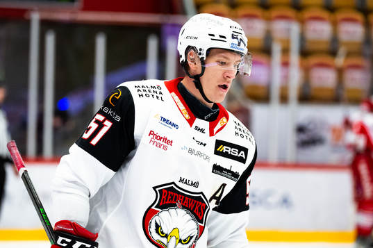 Malmö Redhawks Emil Sylvegård deppar
