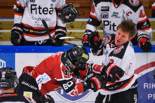 Bodens Fabian Nilsson och Piteås Albin Thyni Johansson i