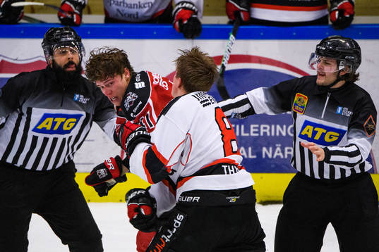 Bodens Fabian Nilsson och Piteås Albin Thyni Johansson i