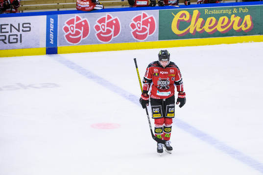 Bodens Pontus Johansson deppar
