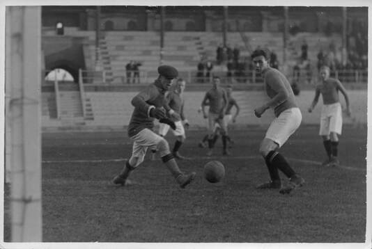 Fotboll, Tekniska Högskolan - Handelshögskolan. 1922.