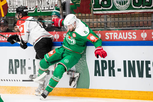 Christian Folin of Frölunda and Mattias Sjögren of Rögle
