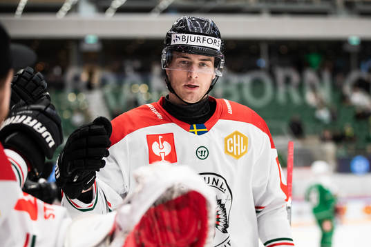 Johan Sundström of Frölunda celebrates