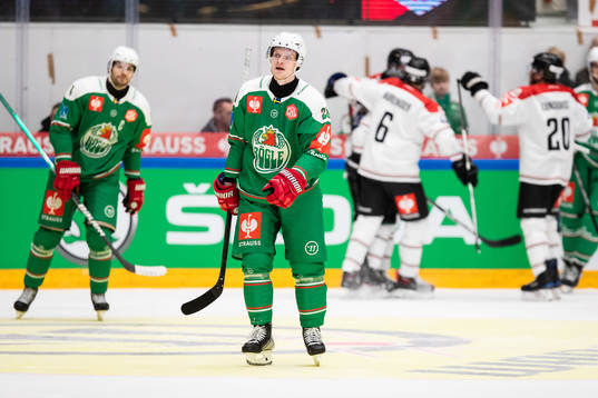 Anton Bengtsson of Rögle looks dejected