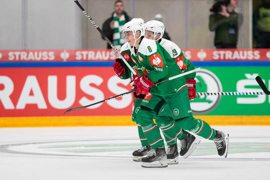 Samuel Johannesson of Rögle celebrates