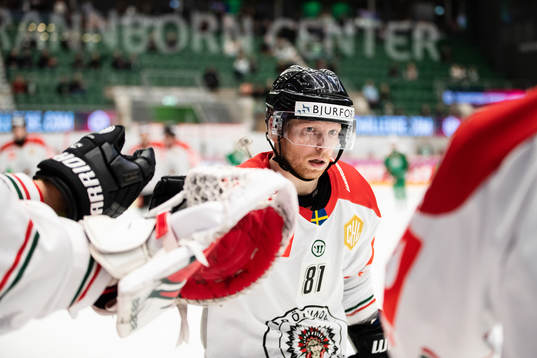 Ryan Lasch of Frölunda celebrates