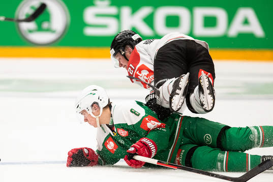 Samuel Johannesson of Rögle and Karl Henriksson of