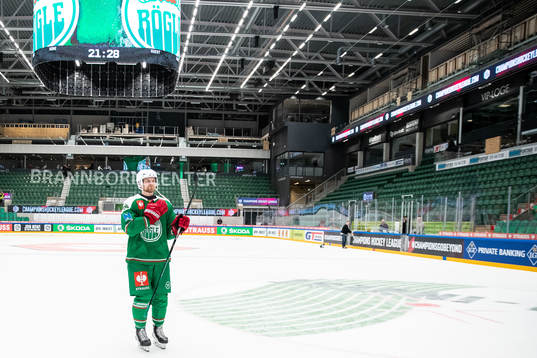 Ted Brithén of Rögle celebrates