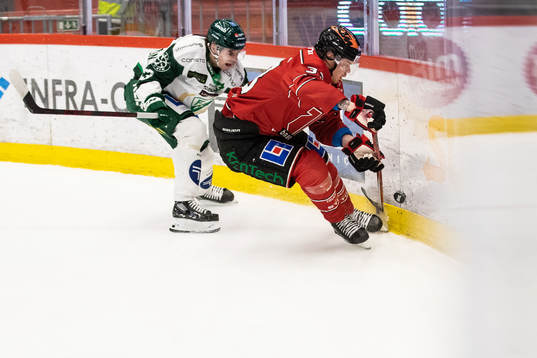Färjestads Albert Johansson och Örebros Christopher