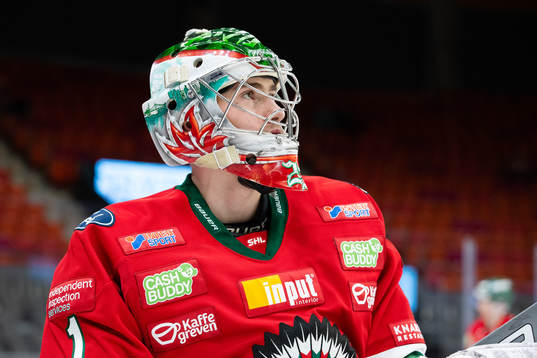 Frölundas målvakt Viggo Andrén