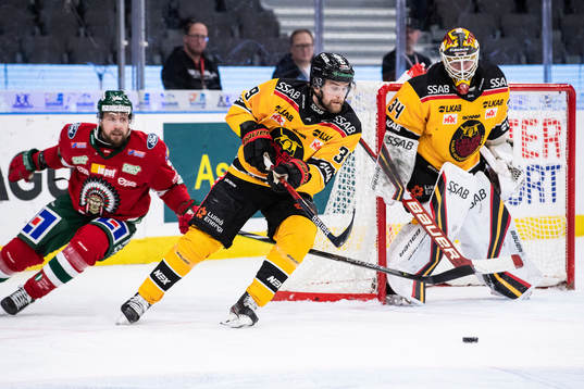 Frölundas Jan Mursak och Luleås Pontus Själin