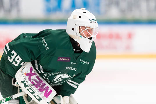 Färjestads målvakt Dennis Hildeby