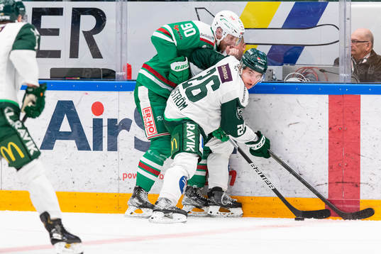 Rögles Ted Brithén och Färjestads Joel Nyström