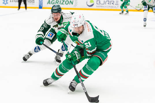 Färjestads Joakim Nygård och Rögles Ludvig Larsson