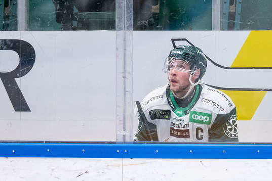 Färjestads Per Åslund i utvisningsbåset