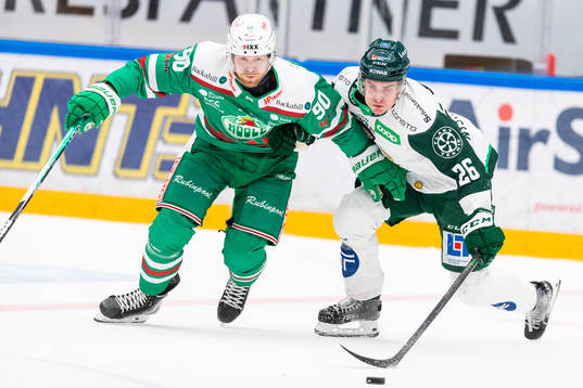 Rögles Ted Brithén och Färjestads Joel Nyström