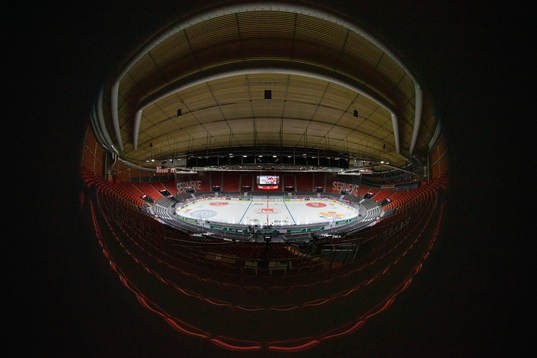 Scandinavium interiört innan ishockeymatchen i SHL mellan