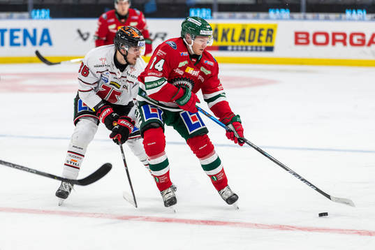 Örebros Emil Larsson och Frölundas Andreas Borgman