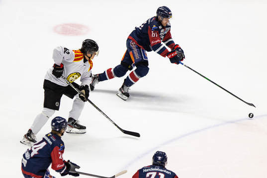 Linköpings Markus Ljungh och Brynäs Tom Hedberg