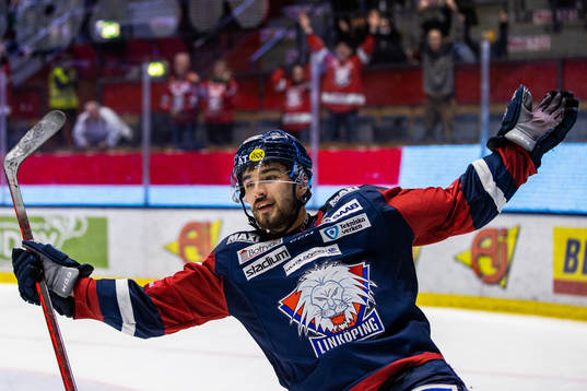 Linköpings Robert Lantosi jublar