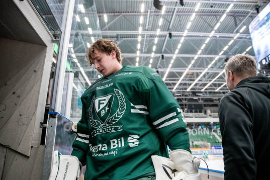 Färjestads målvakt Dennis Hildeby