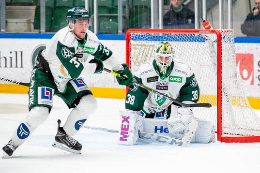 Färjestads målvakt Dominik Furch