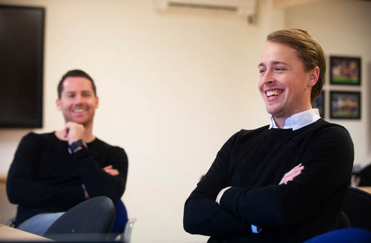 IFK Hässleholms nyförvärv Robin Strömberg och en nöjd