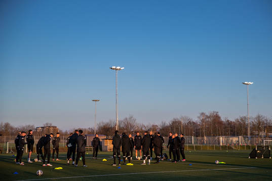 Spelare och ledare samlade
