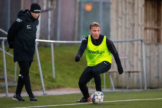 Tränare Billy Magnusson och Edvin Dahlqvist