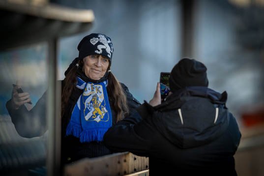 Supportern Margareta Lindgren