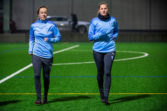 Malmö FFs Anna Plantin och Linnea Svensson