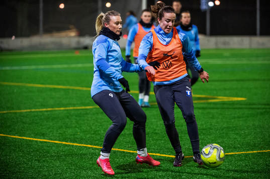 Malmö FFs Madeleine Hejde och Anna Plantin
